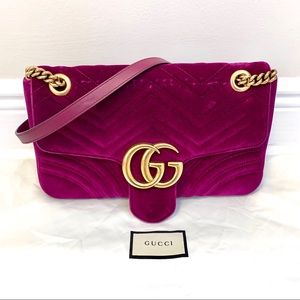 GUUCI “Marmont” velvet bag